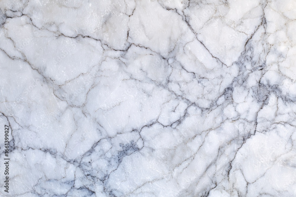 Obraz premium Close-up view of white marble with gray veins (1)