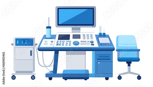 Ultrasound Machine Illustration