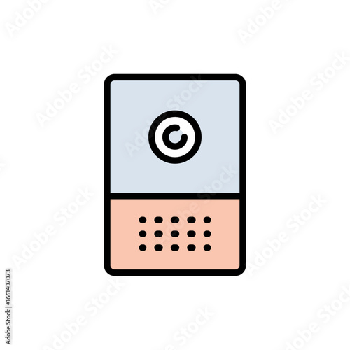 Humidifier Device color Icon. Electronic Appliance Air Purifier Concept Flat Pictogram. Ventilation Technology Illustration. Simple Vector Isolated On White Background.