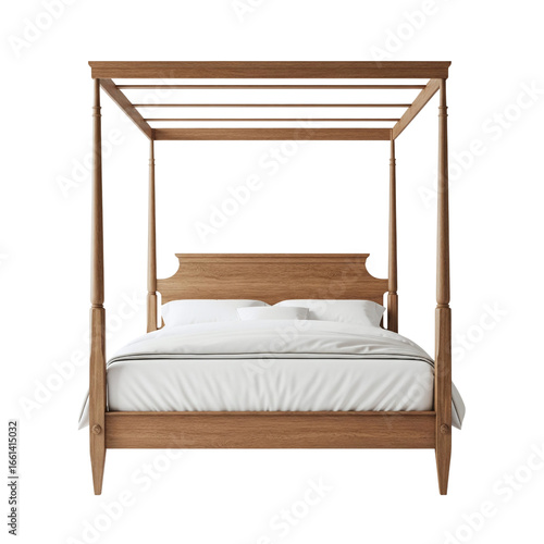 Konstfotografi Classic wooden four poster canopy bed furniture