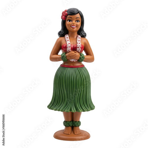 Cuadro en lienzo Vintage hula girl dashboard doll figurine