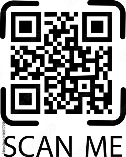 QR code and barcode icon, black vector of scan codes, UPC, EAN, product label, digital payment, inventory, tracking, shipping, retail, scan me sign, business and technology symbol
