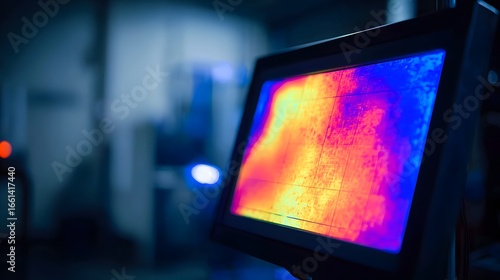 Thermal imaging camera showing heat signature analysis for industrial inspection and diagnostics use case