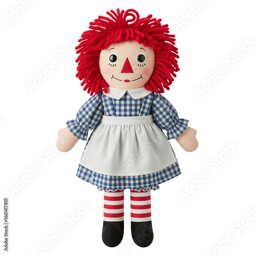 Classic raggedy ann style rag doll