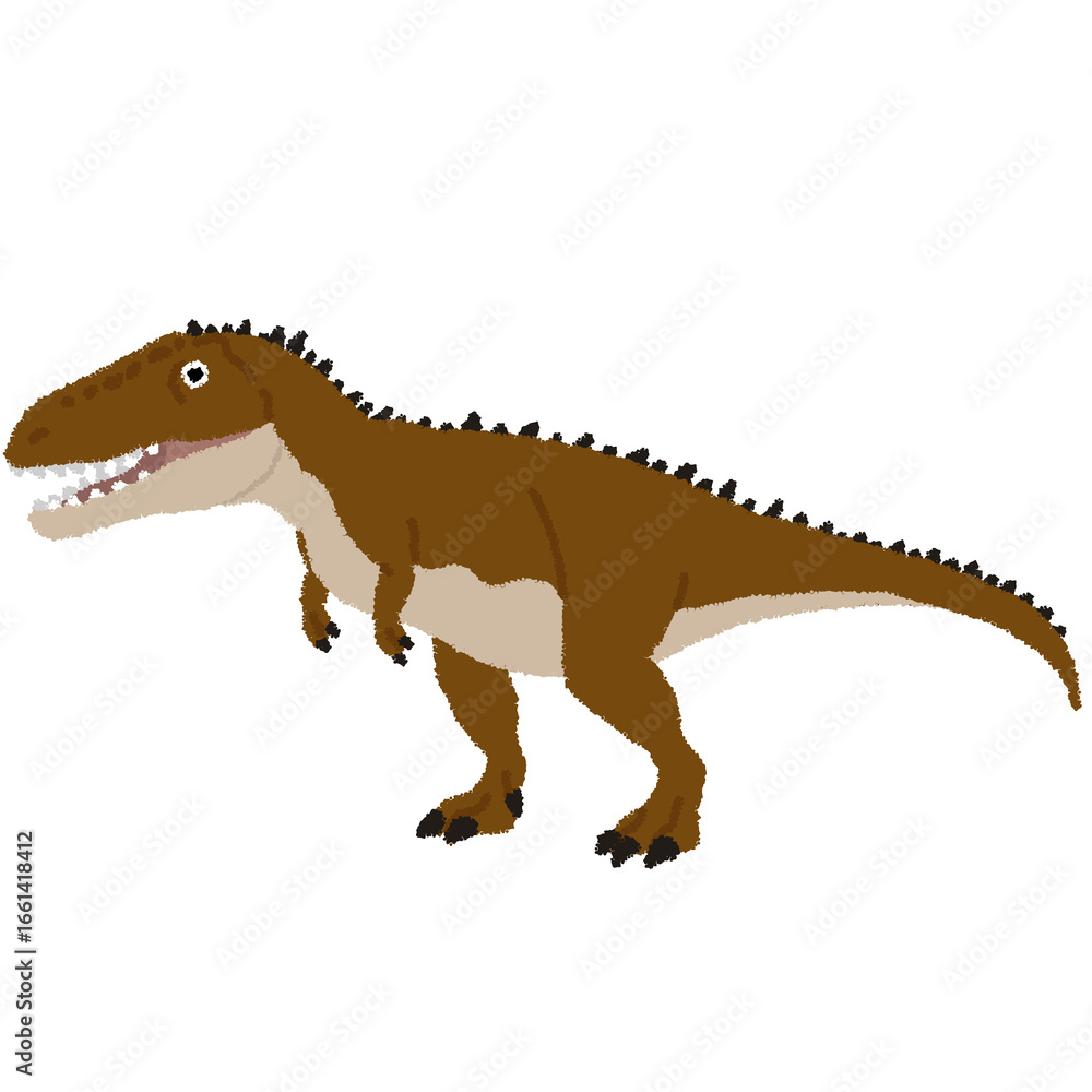 Obraz premium カルカロドントサウルスのイラスト