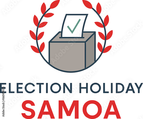 Samoa General Election Holiday Flat Vector Illustration
