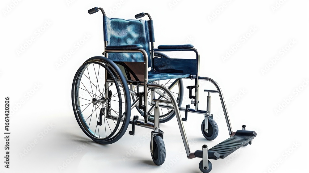 Fototapeta premium Modern Mobility: Wheelchair Isolated on White