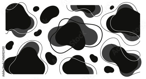 Modern abstract shapes create a vibrant and dynamic background for your creative project or design