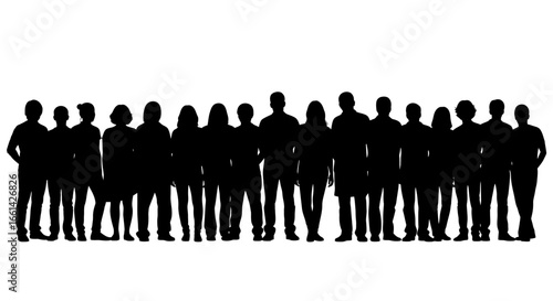 Diverse team standing together showcasing unity and collaboration, perfect for business concepts.