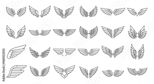 Wallpaper Mural Discover a versatile collection of striking wing icons and emblems perfect for branding, design, and creative projects. Torontodigital.ca