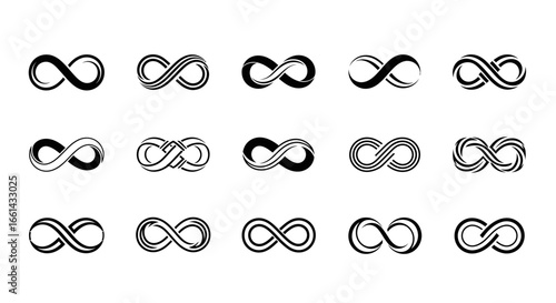Discover endless possibilities with diverse infinity symbol designs for your next project.