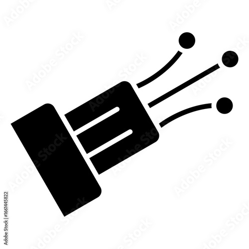 Fiber Optic Glyph Icon