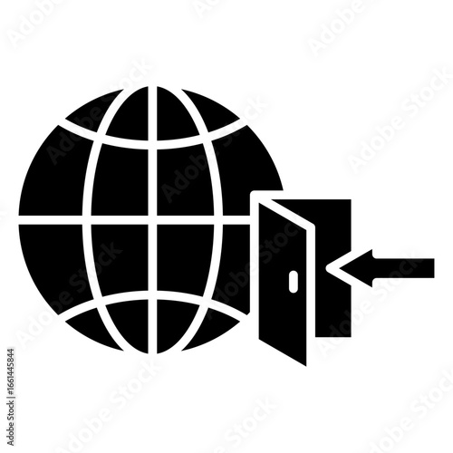 Network Gateway Glyph Icon