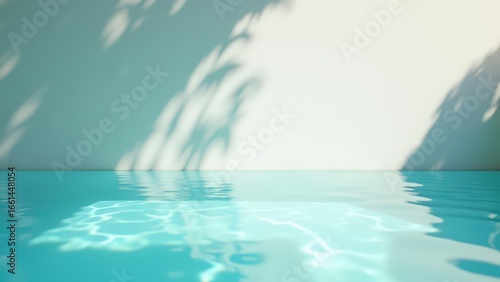 Minimal Aqua Refraction Abstract