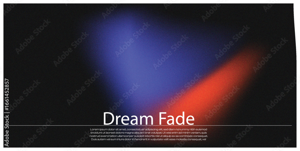 Fototapeta premium Dark and Moody Background with a Blue and Red Dream Fade Effect.