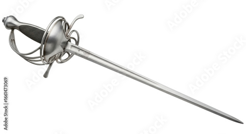 Schilderij op canvas Isolated Rapier Sword