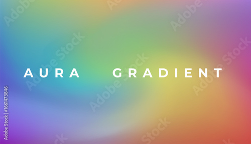 Vibrant vector illustration in a modern gradient style. Features a smooth blend of green, pink, and purple hues forming a soft background.