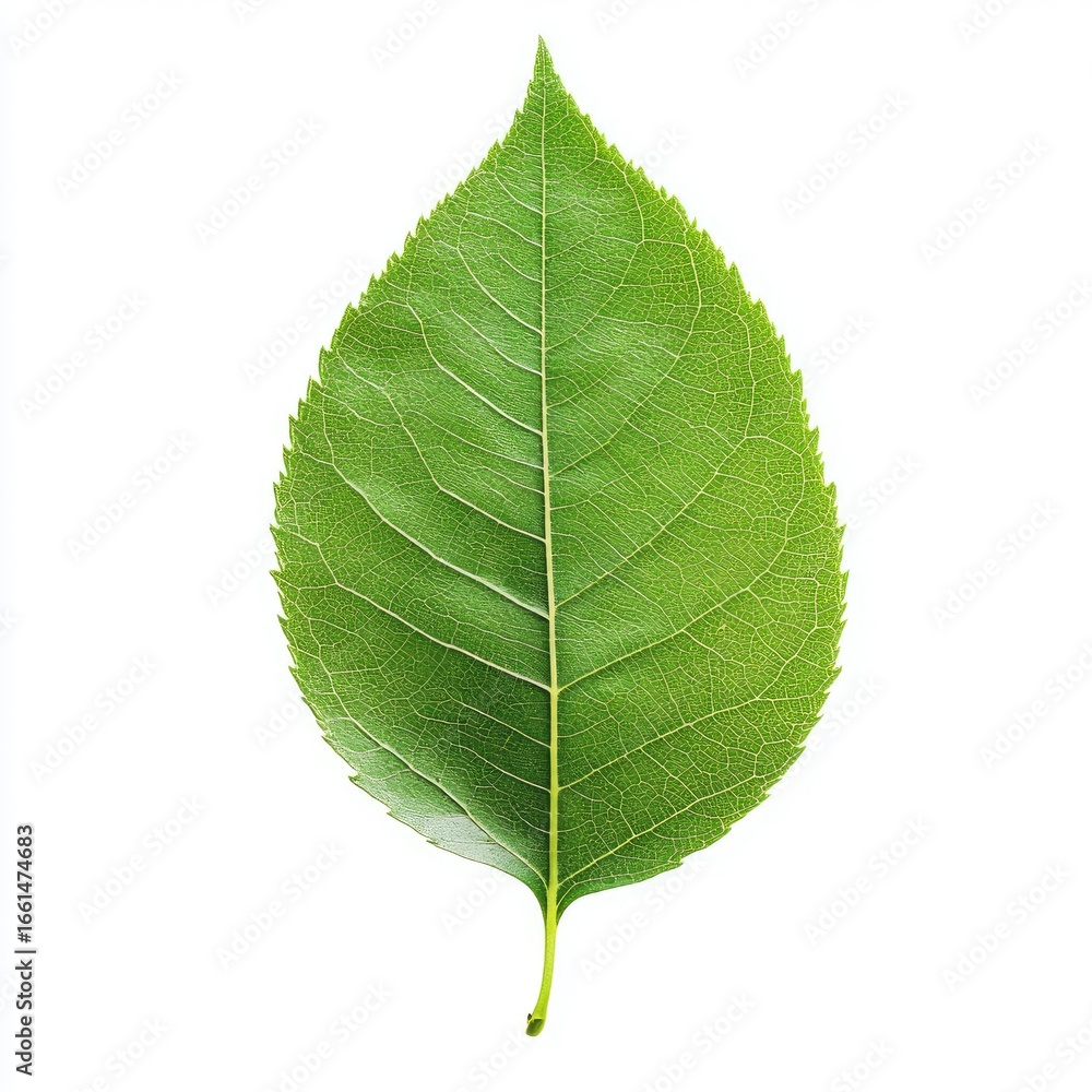 Obraz premium Close-up of a vibrant green leaf (3)