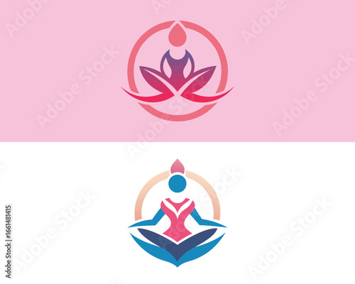 woman yoga on lotus pose