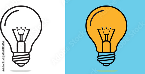 light bulb illustration design ideas for creativity and innovation