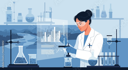 female scientist in laboratory