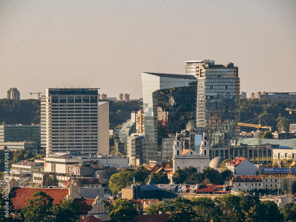 Fototapeta premium Vilnius city business part