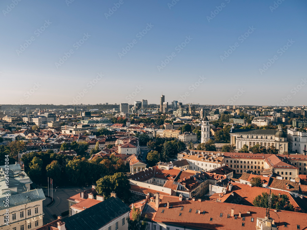 Fototapeta premium Vilnius Old Town, panoramic view