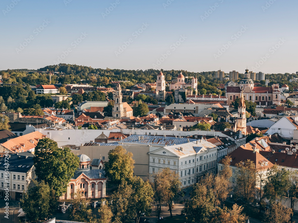 Obraz premium Vilnius Old Town, panoramic view