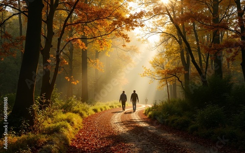 Woodland walk in the new forest in Autumn. High quality