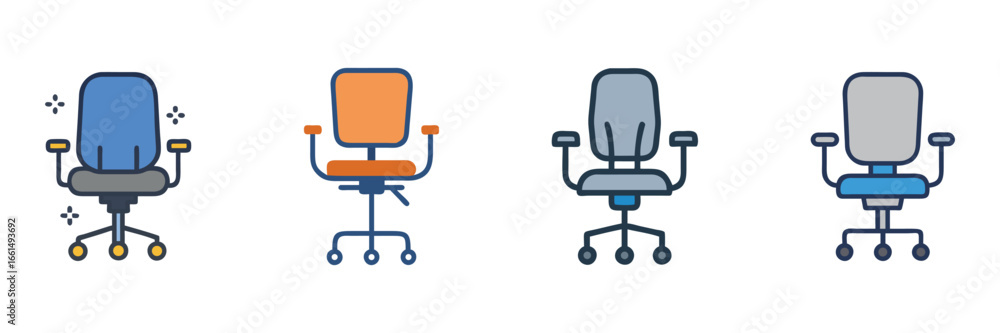Modern Office Chairs Vector Illustration Ergonomic Minimalist Design
Modern Office Chairs Vector Illustration Ergonomic Minimalist Design