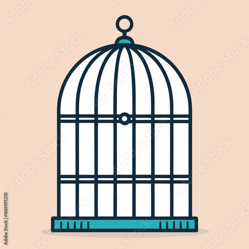 birdcage with a bird