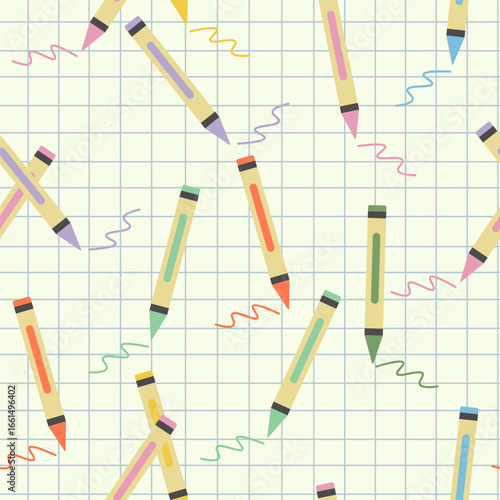 seamless pattern with in doodle style. Element for background, wallpaper, banner, backdrop, decoration, wrapping, packaging, prints, textile