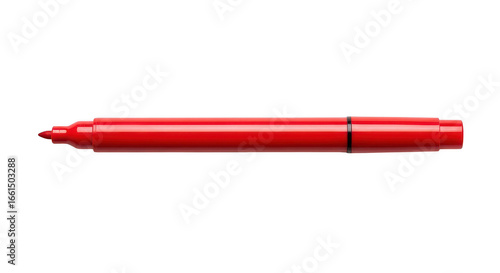 Red marker isolated on transparent background