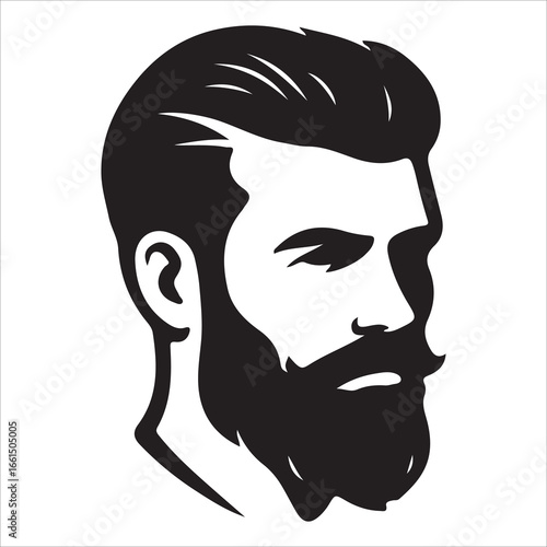 hairstyle designs for men silhouette  vector design,Silhouette hairstyles, vector haircuts, men’s hair trends, side profile views, hairstyle inspiration, haircut design, male grooming styles, 