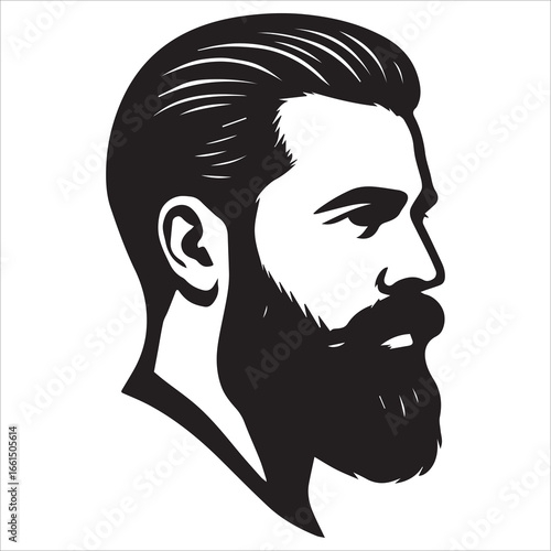 hairstyle designs for men silhouette  vector design,Silhouette hairstyles, vector haircuts, men’s hair trends, side profile views, hairstyle inspiration, haircut design, male grooming styles, 