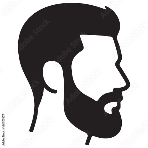 hairstyle designs for men silhouette  vector design,Silhouette hairstyles, vector haircuts, men’s hair trends, side profile views, hairstyle inspiration, haircut design, male grooming styles, 