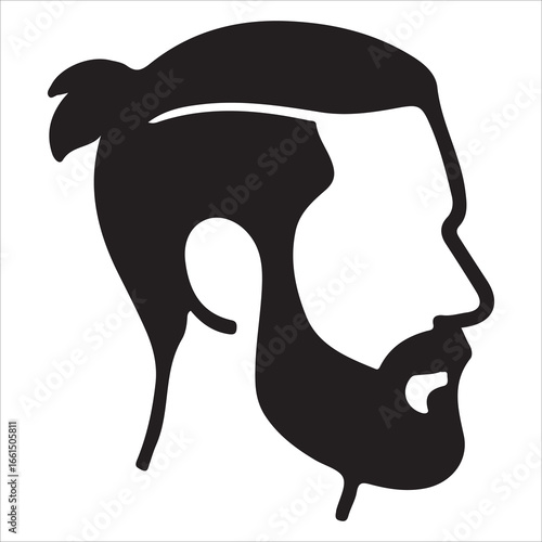 hairstyle designs for men silhouette  vector design,Silhouette hairstyles, vector haircuts, men’s hair trends, side profile views, hairstyle inspiration, haircut design, male grooming styles, 