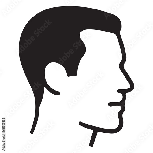 hairstyle designs for men silhouette  vector design,Silhouette hairstyles, vector haircuts, men’s hair trends, side profile views, hairstyle inspiration, haircut design, male grooming styles, 