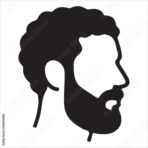 hairstyle designs for men silhouette  vector design,Silhouette hairstyles, vector haircuts, men’s hair trends, side profile views, hairstyle inspiration, haircut design, male grooming styles, 