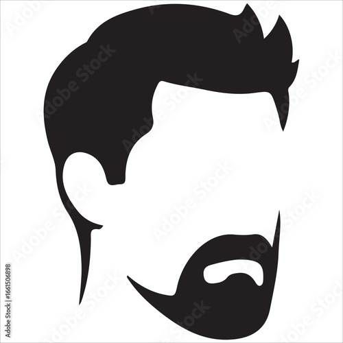 hairstyle designs for men silhouette  vector design,Silhouette hairstyles, vector haircuts, men’s hair trends, side profile views, hairstyle inspiration, haircut design, male grooming styles, 