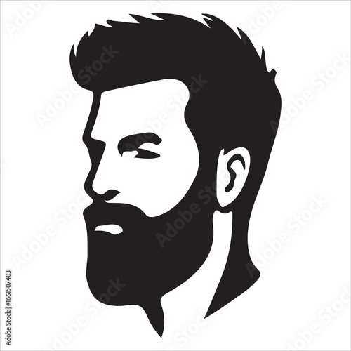 hairstyle designs for men silhouette  vector design,Silhouette hairstyles, vector haircuts, men’s hair trends, side profile views, hairstyle inspiration, haircut design, male grooming styles, 
