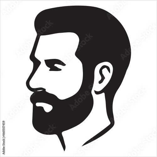 hairstyle designs for men silhouette  vector design,Silhouette hairstyles, vector haircuts, men’s hair trends, side profile views, hairstyle inspiration, haircut design, male grooming styles, 