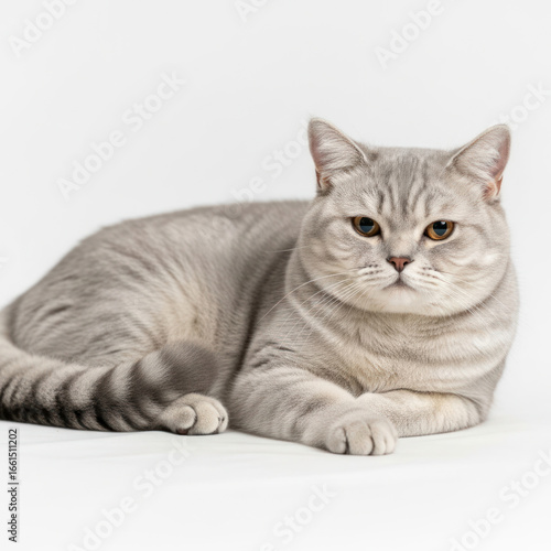 cat on white background