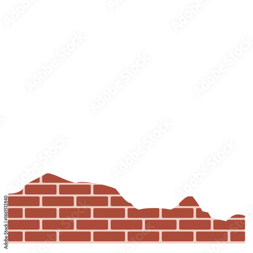 Broken Brick Footer