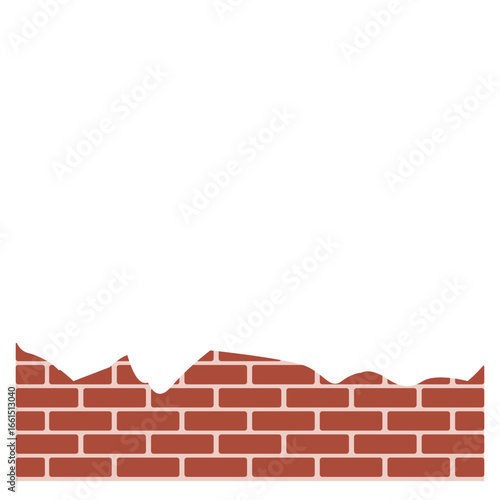 Broken Brick Footer