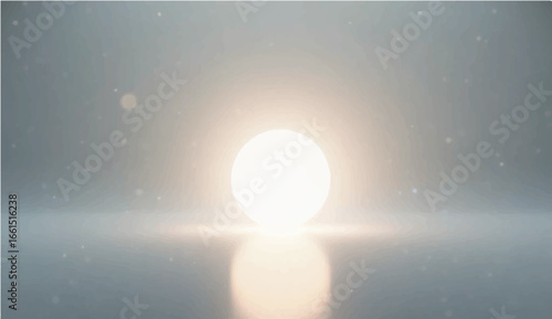 An abstract illustration of a golden egg in a bright light