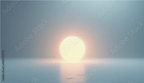 An abstract illustration of a golden egg in a bright light
