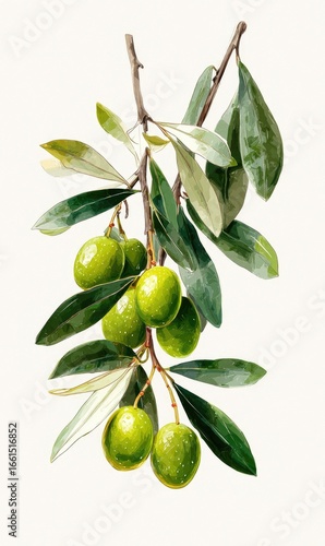 Wallpaper Mural Close-up of olive branch with fruit and leaves Torontodigital.ca