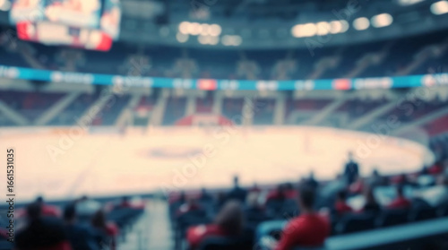 Wallpaper Mural Blurred ice hockey rink background. Ice hockey sport background. Torontodigital.ca
