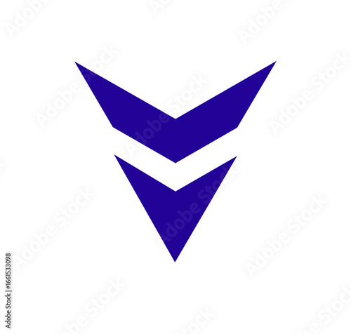 Free Download vector blue arrow head icon on white background - GFXLoad